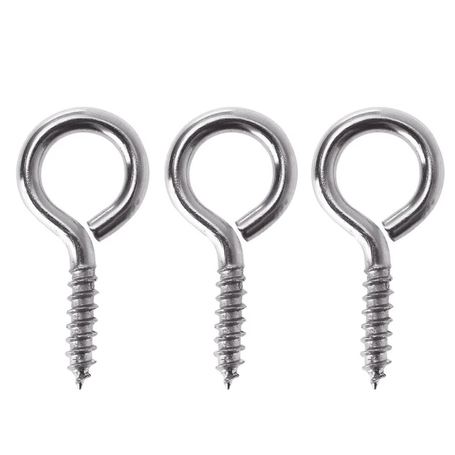 50 PIEZAS Tornillo de acero inoxidable Taza para ojos Perla Pin Fianza Mini