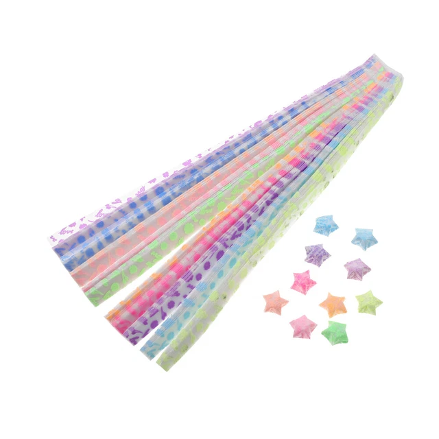630 stücke stern papier streifen origami papier leuchtende 5 sterne papier