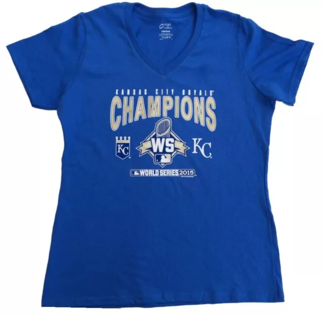 Kansas City Reali Saag Donna 2015 Mondo Serie Champions Trofeo T-Shirt