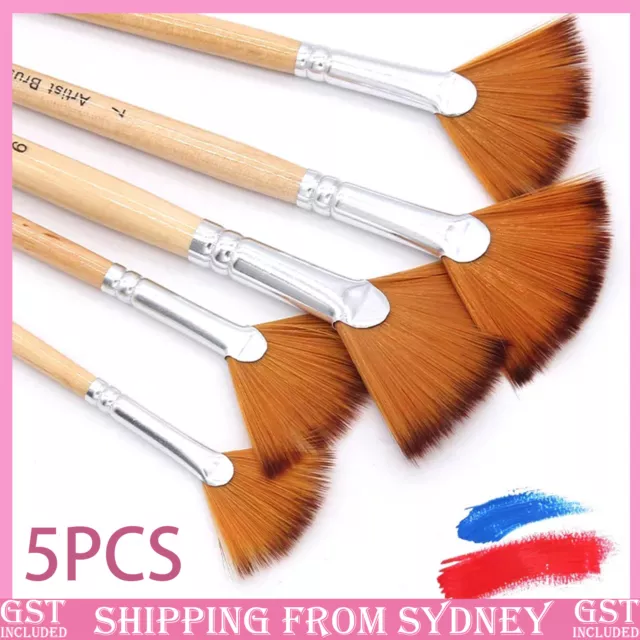 ARTIST FLAT PAINT BRUSH FOR ACRYLIC OIL PAINTING WATERCOLOR LARGE BRUSHES  SET B