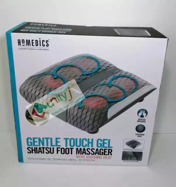 HoMedics Touch Gel Shiatsu Fußmassagegerät mit Wärme - tiefes Kneten, beruhigend...