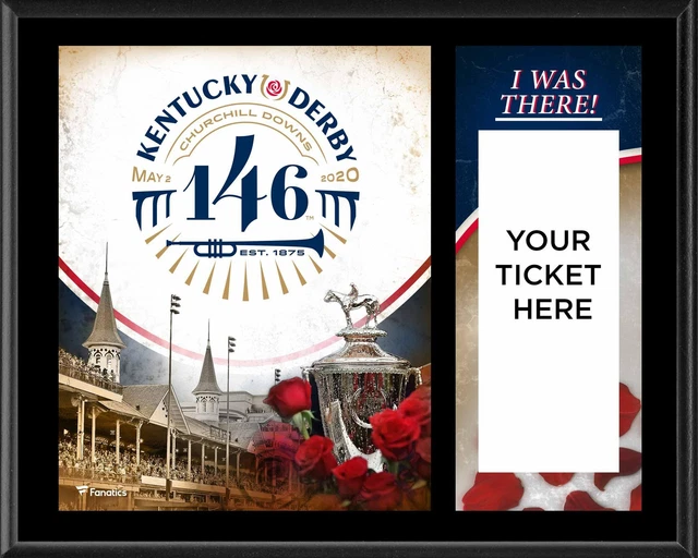Kentucky Derby 146 12" x 15" Sublimated "I Was There" Ticket Plaque