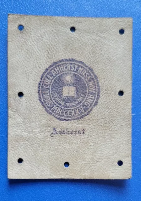 c1910s tobacco / cigarette leather AMHERST COLLEGE