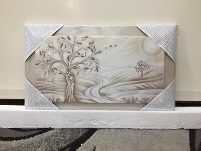 Quadro Moderno Albero Della Vita Con Sacra Famiglia 60x36 Cm Eur 49 99 Picclick It
