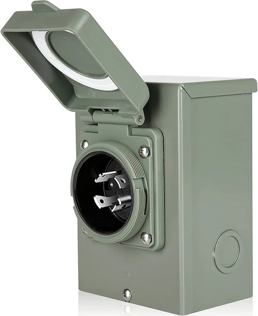30A GENERATOR POWER Inlet Box Nema 3R Generator Outlet Box for Outdoor