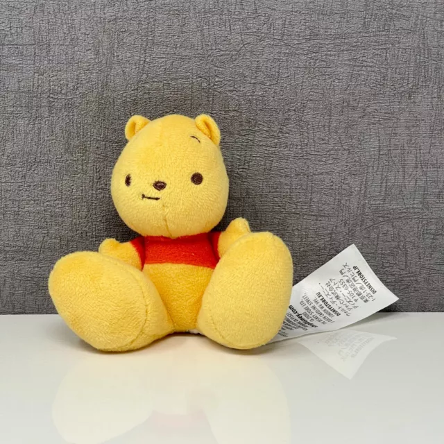 Winnie the Pooh Plush Tiny Big Feet Disney Store Genuine Soft Toy | 4"