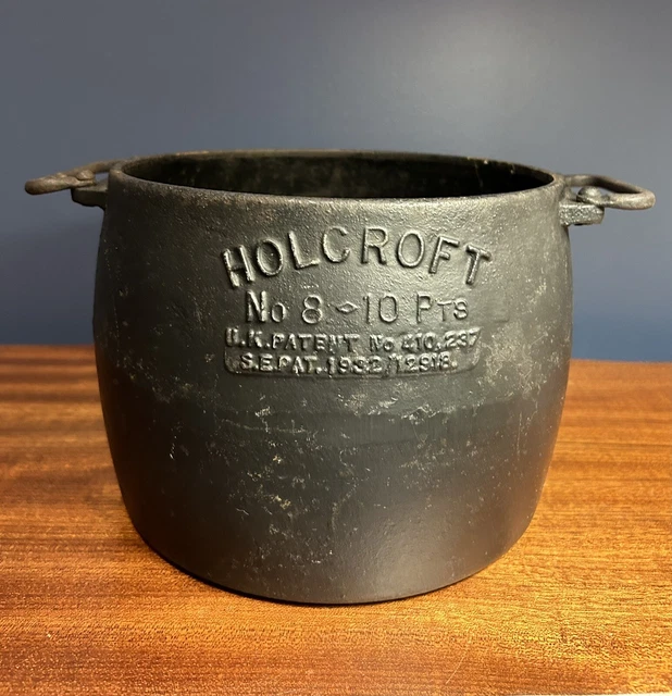 ANTIQUE HOLCROFT ‘ESSE’ No.8 Cast Iron Range Cooking Pot 10 Pint