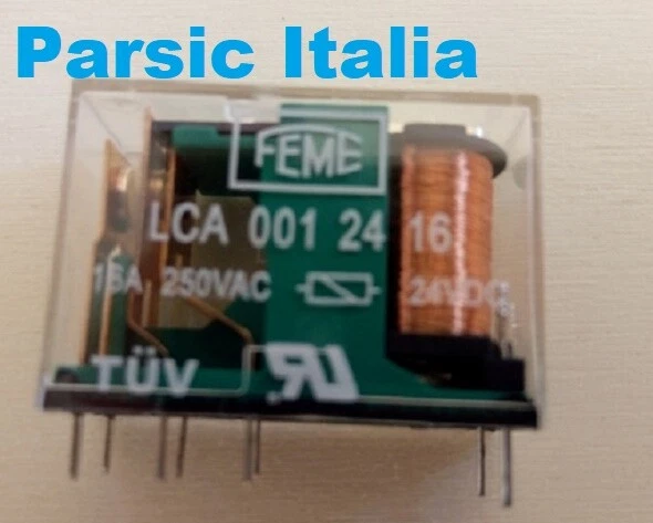 DC 5V 12V 24V PCB Relè 8 Pin 16A Relè Nero 1 Forma C HF115F 1ZS3 - Foto 4