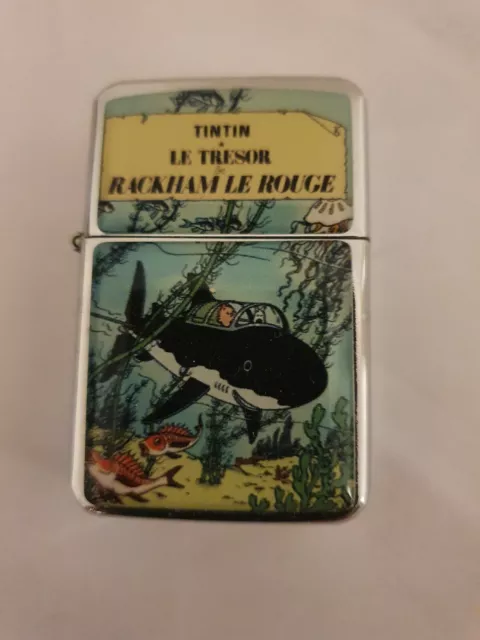 Briquet à essence  Tintin " le trésor de rackham rouge " en métal série limitée