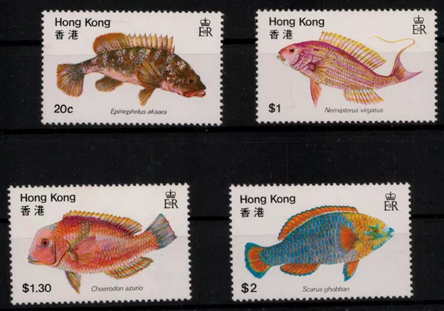 Japan Besetzung II. WK Hongkong; Fische 1981 kpl. **