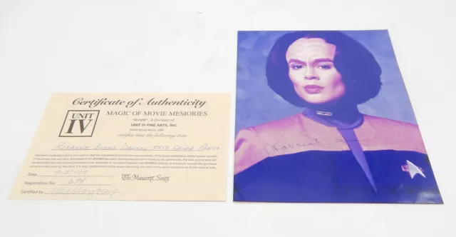 Foto firmata STAR TREK/autografa Roxanne Biggs/B'Elanna Torres 25cm x 20cm