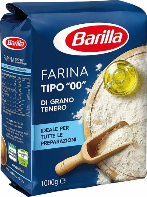 Farine 00 Barilla 1 KG Blé Type " 00 " Idéal Préparations Gâteau Et Salée