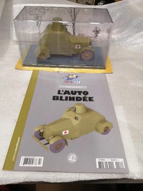Voiture Tintin Collection Hachette - N°42 L'auto Blindée - Échelle 1/24 - Neuve En Boîte