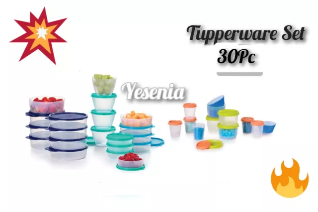 Tupperware New Mini Snack Cups Bowls Set of 3~5oz/150mil Storage