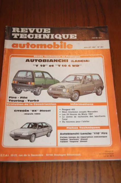 N°48 / Ancienne Revue Technique Automobile / Autobianchi Lancia / Y10 & Y 10 4Wd