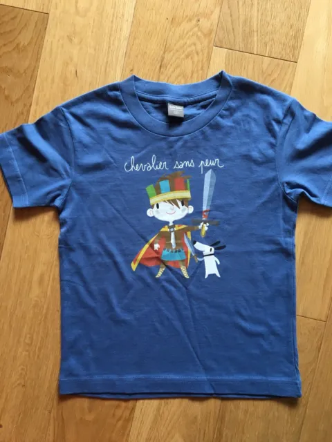 T-shirt tapisserie bleu Bayeaux neuf enfants 6 ans