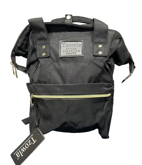 Tzowla Living Traveling Share Black Small Purse Backpack Tablet Bag NEW (SH)