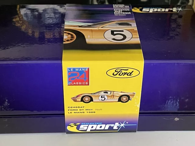 Scalextric 1/42 Slot Car Ford GT40 Lemans 1966 #5