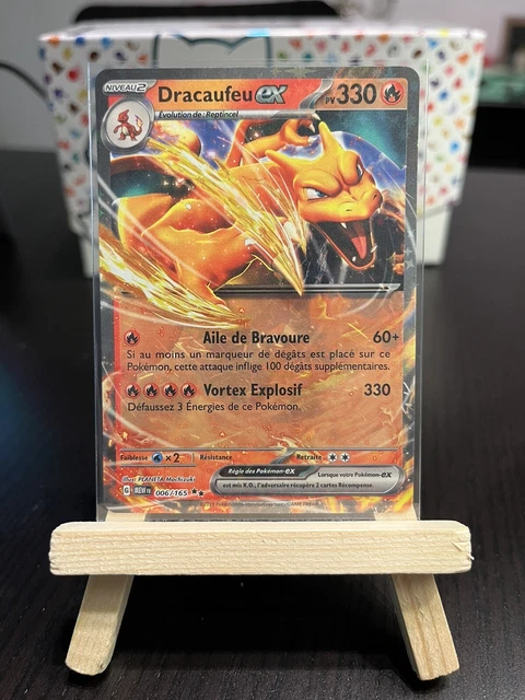 Coffret Ultraboost X – Dracaufeu Ex 6/165 – 10 Cartes Pokémon Françaises – Écarlate & Violet 3.5 – 151 – My-booster