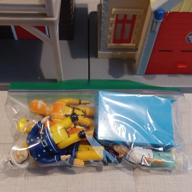 CBEEBIES FIREMAN SAM Figures & Playset Toy Bundle. 2009 Prism Art And ...