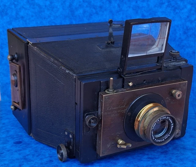 Appareil Photo à Plaques J. Zion Stereo Jumelle 6,5 X 9 Cm - état Fonctionnel
