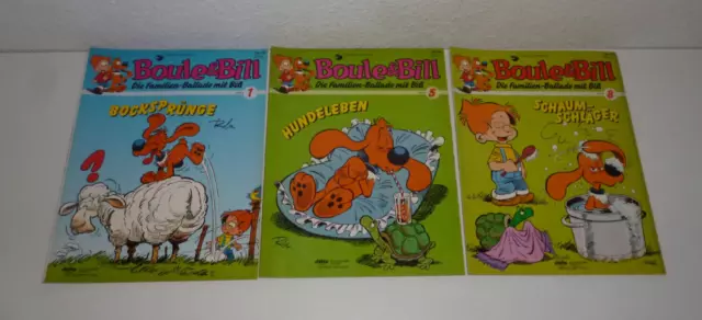 3 x COMICS COMIC-HEFTE / BOULE & BILL / Nr. 1, 5, 8 / DELTA V./ 1. Auflage /#194