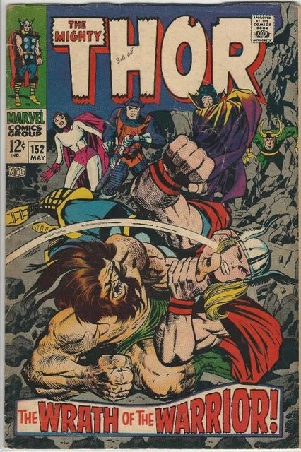 Marvel Comics Mighty Thor Vol 1 (1966 Series) # 152 VG 4.0