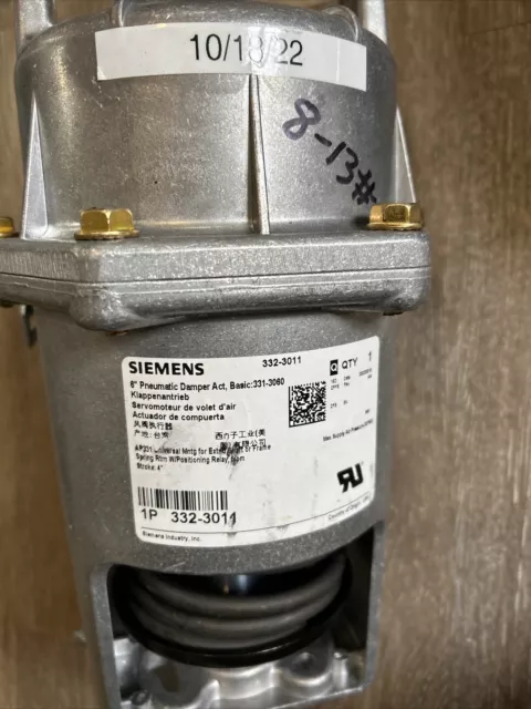 332-3011 - 4" Stroke Pneumatic DAMPER ACTUATOR - 8-13PSI