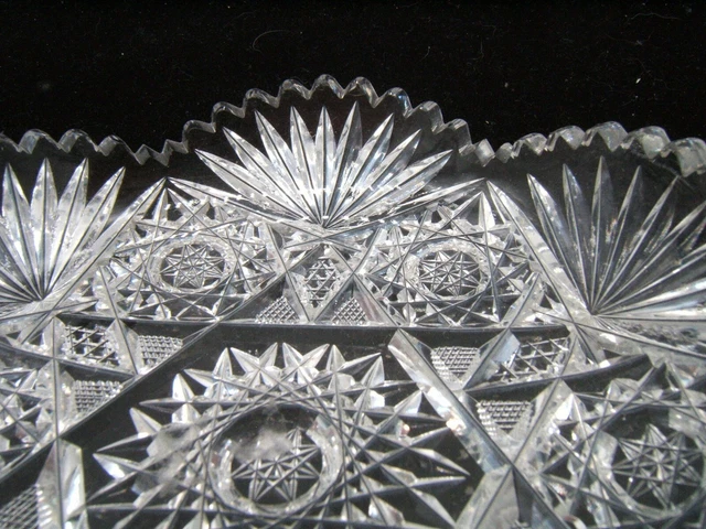American Brilliant Cut Glass Very Nice Small Bowl 3