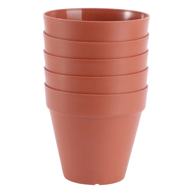 5 PCS Nursery Pots Imitation Clay Flower Pot Orchid