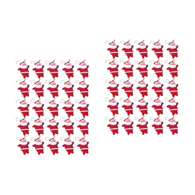 Confezione da 2 Ciondolo Appeso Natale Decorazioni Albero Ornamenti Ciondoli Mini