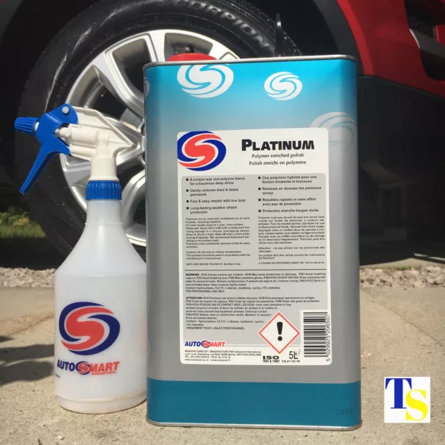 Autosmart Platinum 5 Litre 5L +AS BOTTLE (Premium Wax Car Polish - rich TRADE)