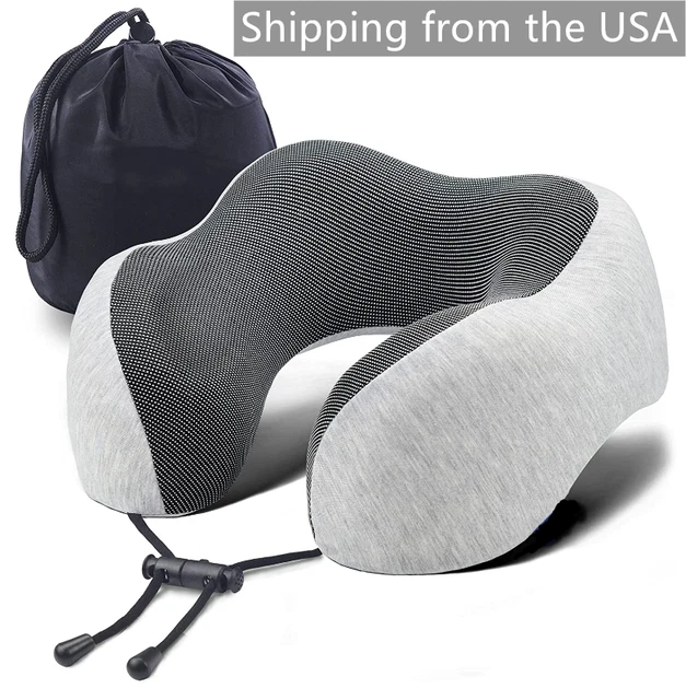 U-Shaped Memory Foam Rebound Travel Pillow Neck Support Head Rest Airplane Sleep