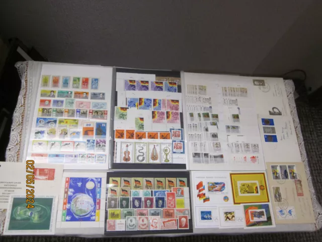 Briefmarken ehem. DDR, ab 50/60er Jahre, 98 p,  Posten & Lots, Postfrisch