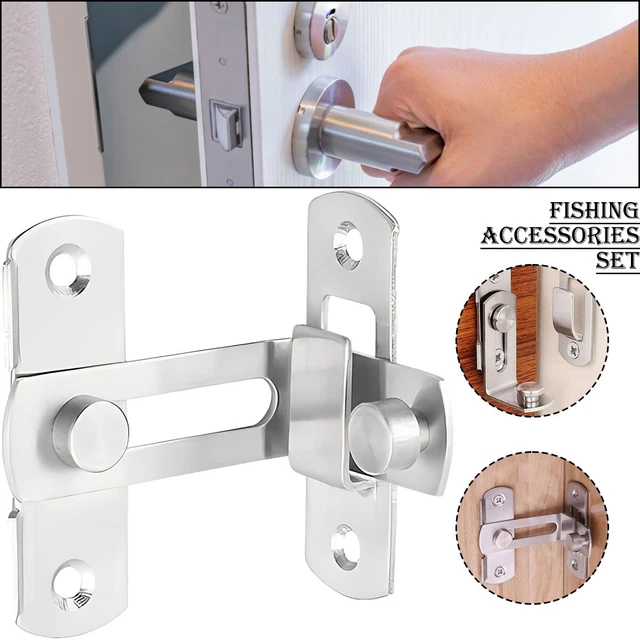 Door Lock Barn Door Hook Latch Lock Toilet Doors Right Angle Sliding Gate J