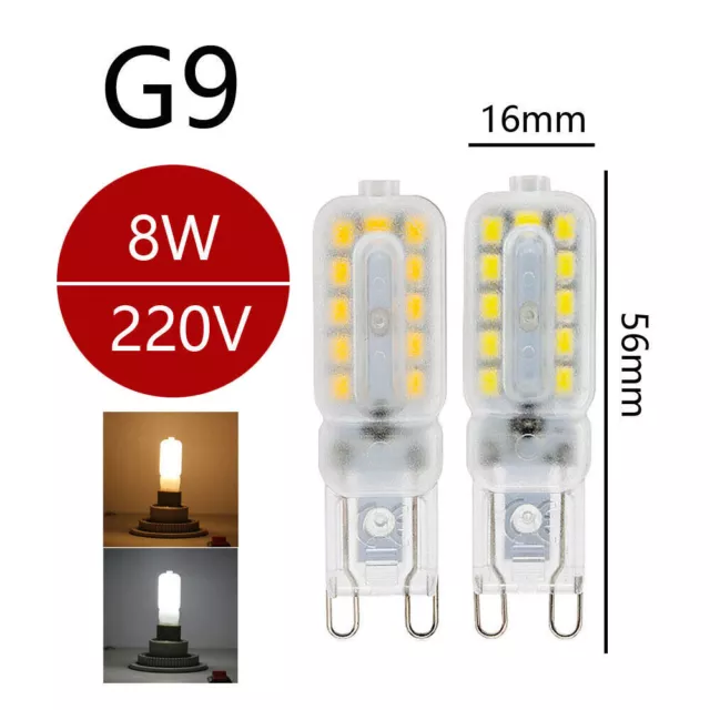 G9 LED Bulb 5W 8W Dimmbar AC 220V Kapsel Birne Leuchtmittel Kaltweiß Warmweiß