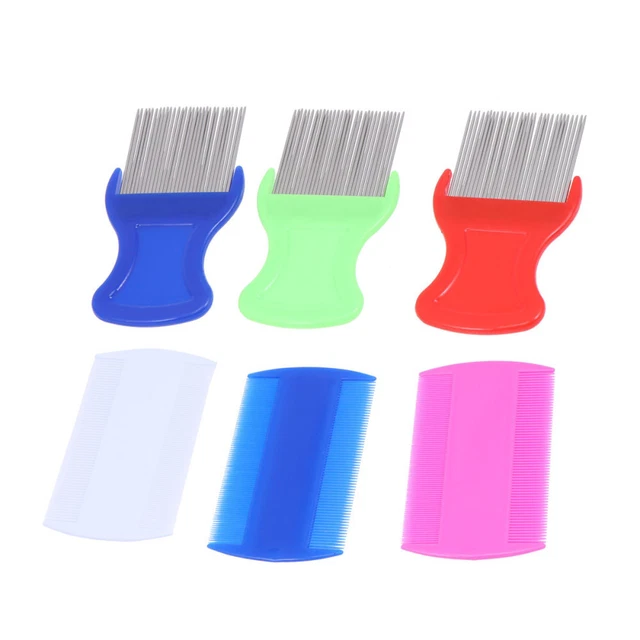 6Pcs Flea Combs Flea Revomer Tool Double Sided Comb Hair Combs Pet