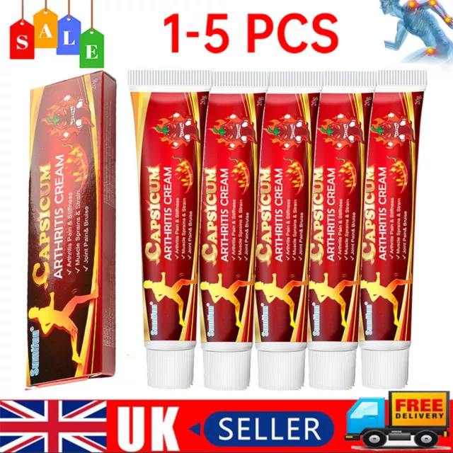 1-5X Joint Body Pain Relief Hot Capsicum Arthritis Cream For Rheumatoid Arthriti