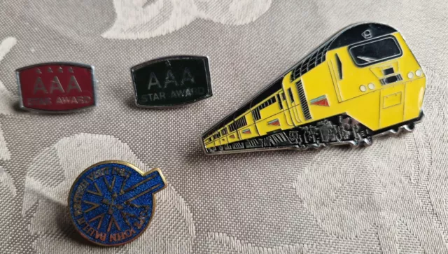 Various Collectable Pin Badges. Train, Pope John Paul.