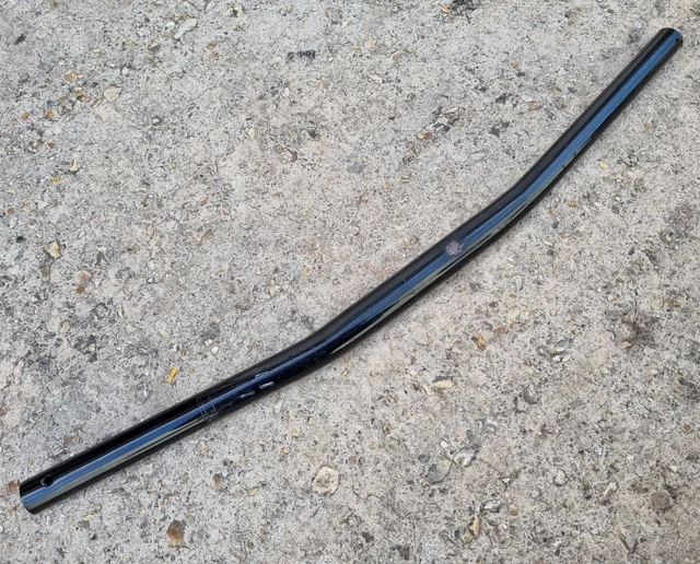 Steel straight Handlebar 580mm width 25.4mm clamp Bars black