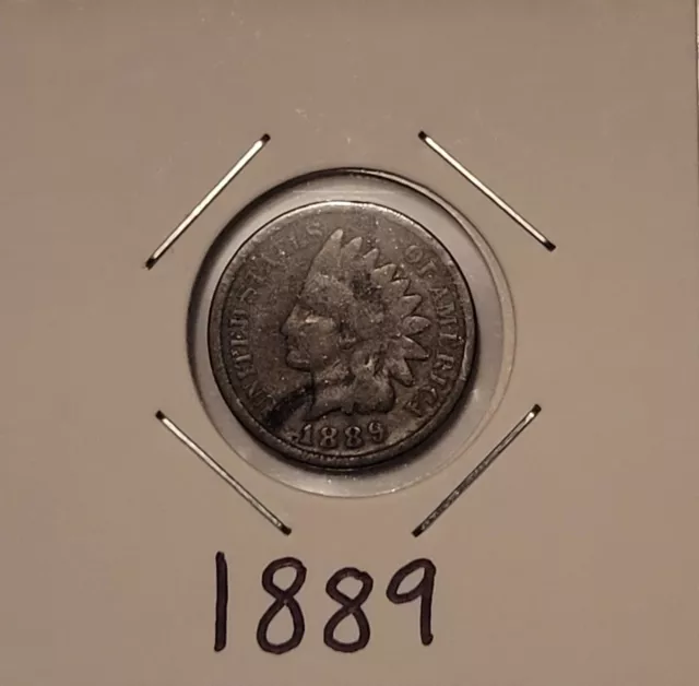1889 Indian Head Cent Penny 1C
