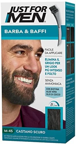 Just for Men Kit de coloration moustache et barbe - M45 Castano Scuro (Châtain c