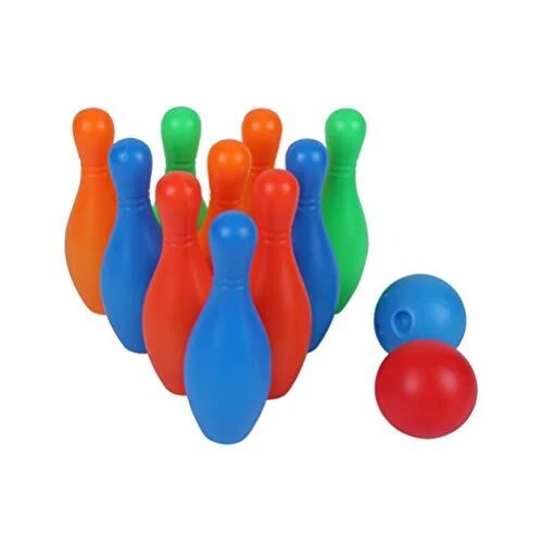 Toddmomy Plastic Bowling Game Mini Bowling Toy Kids Bowling Set Bowling Ball