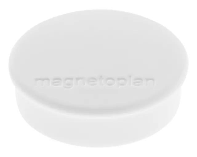 magnetoplan Discofix Rundmagnet "hobby" weiß 25 mm 10 Magnete