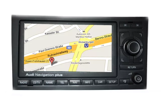 Navi - Display Reparatur Audi Navigation plus RNS-E RNSE !°