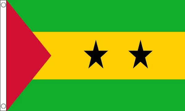Cortina ataúd con bandera nacional de Santo Tomé y Príncipe con envío rápido