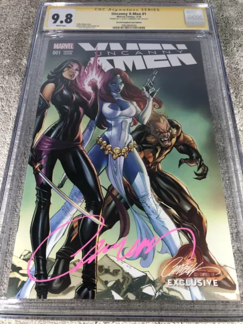 Uncanny X Men 1 CGC 9.8 SS J Scott Campbell com Ed Variant