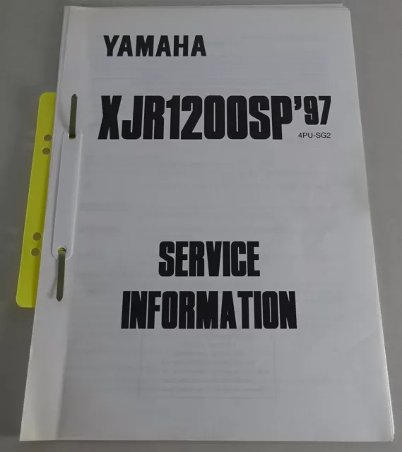 Manuel D'Atelier / Service Information Yamaha XJR 1200SP Support 1997