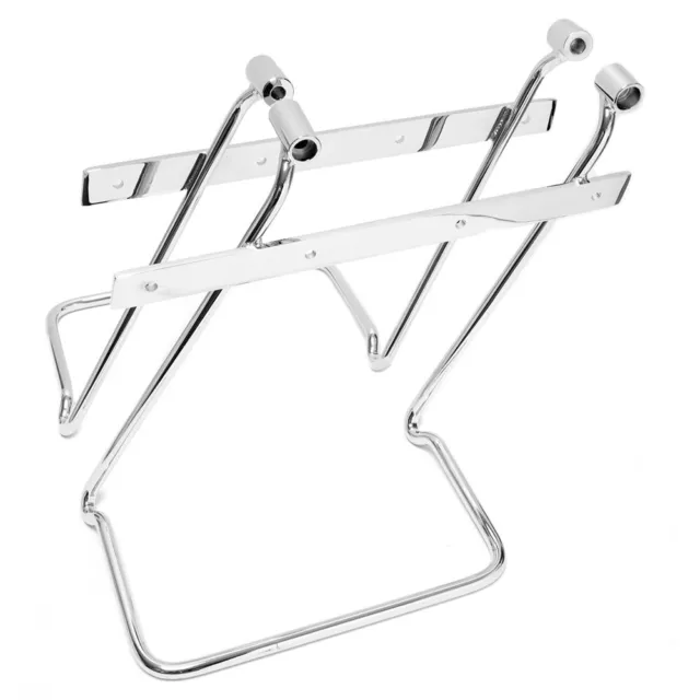 HONDA F6C VALKYRIE Chrome Saddlebag pannier support brackets bars kit ...