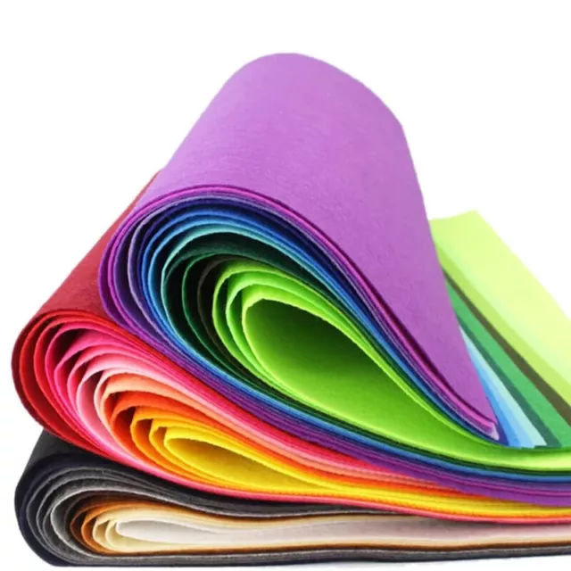 Non-Woven Fabric Mixed Color DIY Handmade Paper Cutting Felt Cloth  ﻿